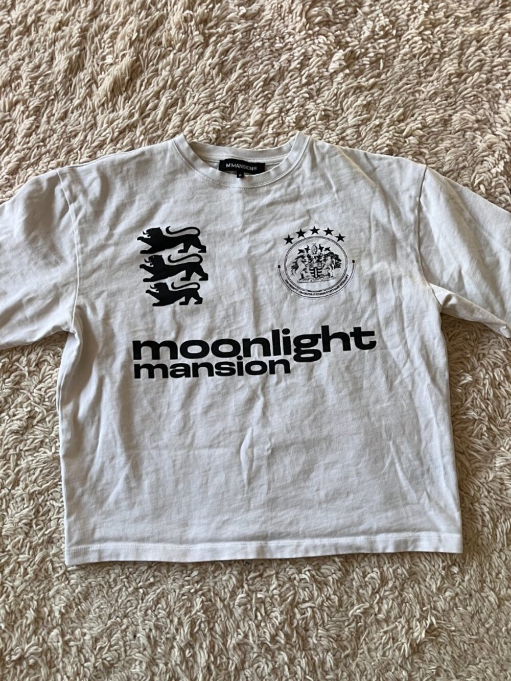 M'Mansion Moonlight Mansion Graphic Tee White Medium